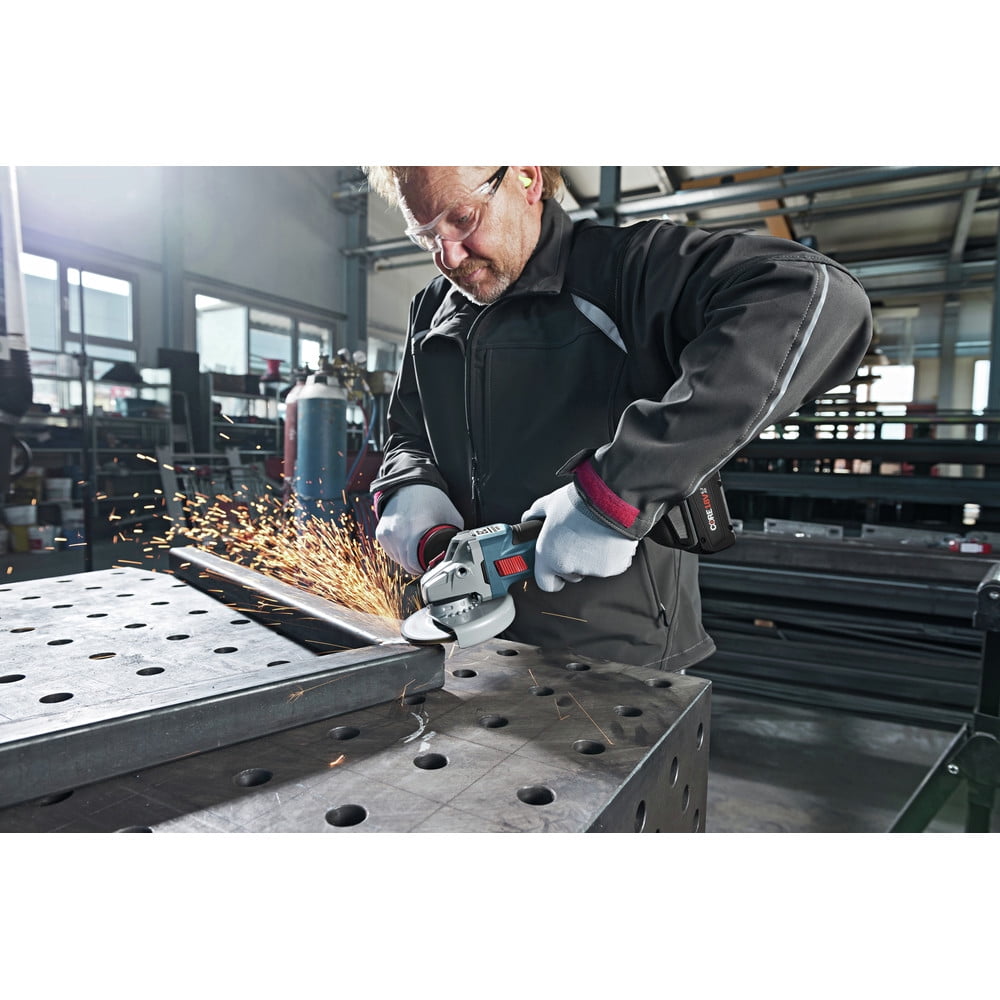 Restored Premium Bosch GWS18V-45CN-RT 18V EC/ 4-1/2 in. Brushless Connected-Ready Angle Grinder (Tool Only) (Refurbished)