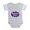 Heather Gray, variant on CafePress - Readtome_Girlpurple - Cute Infant Baby Football Bodysuit