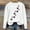 White(New), variant on PNTUTB Womens Casual Hoodless Pullover Sweatshirt Crewneck Long Sleeve Printed Fashion Loose Comfort Tops