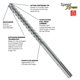 thumbnail image 2 of Broca perforadora Bosch HCFC5010 1/2 x 20 x 33 cm, 2 of 9
