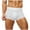 White, variant on successthop Mens Underwear Silk Boxer Briefs Cool Mesh Trendy Sport Lightweight Breathable Solid Underpant White L