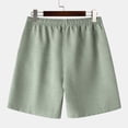 thumbnail image 3 of toraway Men Spring And Summer Pant Casual All Solid Color Painting Loose Plus Size Trouser Fashion Beach Pockets Short XL, 3 of 3