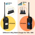 thumbnail image 4 of Estación de carga SAMCOM Six Way para Walkie Talkie FPCN30A, 4 of 7