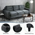 thumbnail image 3 of Modern Simple Fabric Sectional Sofa 220cm for Living Room - Soft & Breathable, 3 of 15