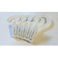 thumbnail image 1 of Melvado Laundry Hanger Hooks | Strong Plastic Solid Metal Spring | Lightweight, Convenient Clothing Pins To hang and Dry Wet Clothes | For Home Use or Travel | Economy 12 Pack | White, 1 of 4