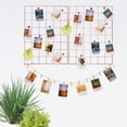 thumbnail image 4 of SHIBA-2 Pack Wall Grid Panel Wire Photo Wall Pictures Display Board with Accessory Wall Storage Organizer Memo Board Over Desk Décor for Home, Office and Dorm (Rose Gold), 4 of 4