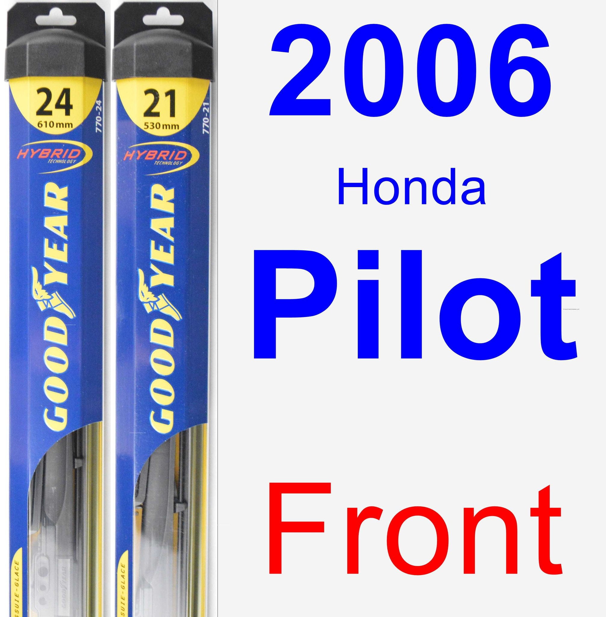 2006 Honda Pilot Wiper Blade Set/Kit (Front) (2 Blades) Hybrid