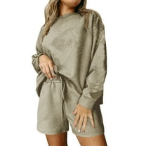 Summer Plus Size Two Piece Outfits for Women Fashion New Casual Sports Shorts Set