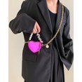 thumbnail image 5 of Kukuzhu Mini Crossbody Bags for Women Small Heart Shape Handbag Chic Shoulder Bag Evening Purse for Party Travel, 5 of 6