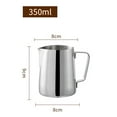 thumbnail image 2 of Milk Frother Pitcher, Espresso Frothing Pitcher With Latte Stirrer, Sharp Mouthed Design, Rust-proof High Temperature Resistance Coffee Machine Accessories, 2 of 9