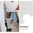 thumbnail image 3 of Raindrops Housse Blanche pour Douche Protège-Jambe Souple Facile à Utiliser Réutilisable, 3 of 8