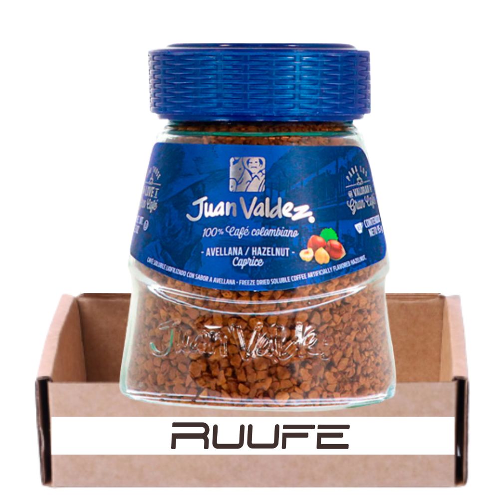 Colombian Coffee Juan Valdez Soluble Hazelnut Flavor Coffee Instant