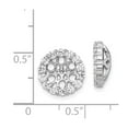 thumbnail image 2 of 14k White Gold Diamond Earring Jackets EJM5309, 2 of 2