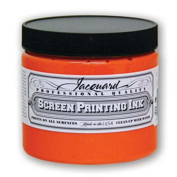 Jacquard Professional Screen Printing Ink, 16 oz. Jar, Orange