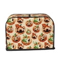 thumbnail image 6 of Toaster Covers 2 Slice, halloween pumpkins funny Waterproof Bread Machine Cover Fits for Standard 2 Slice Toasters, Home Decor Toaster Protection with Hanging Rope, 6 of 7