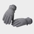 thumbnail image 2 of Penkiiy Winter Gloves for Men Women Clearance Winter Gloves For Men And Women Touch-Screen Gloves Windproof Warm Gloves For Winter Use Dark Gray Gloves, 2 of 5