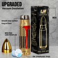 thumbnail image 3 of Vaso Limima Firefighter de acero inoxidable con bandera estadounidense, 500 ml, 3 of 7