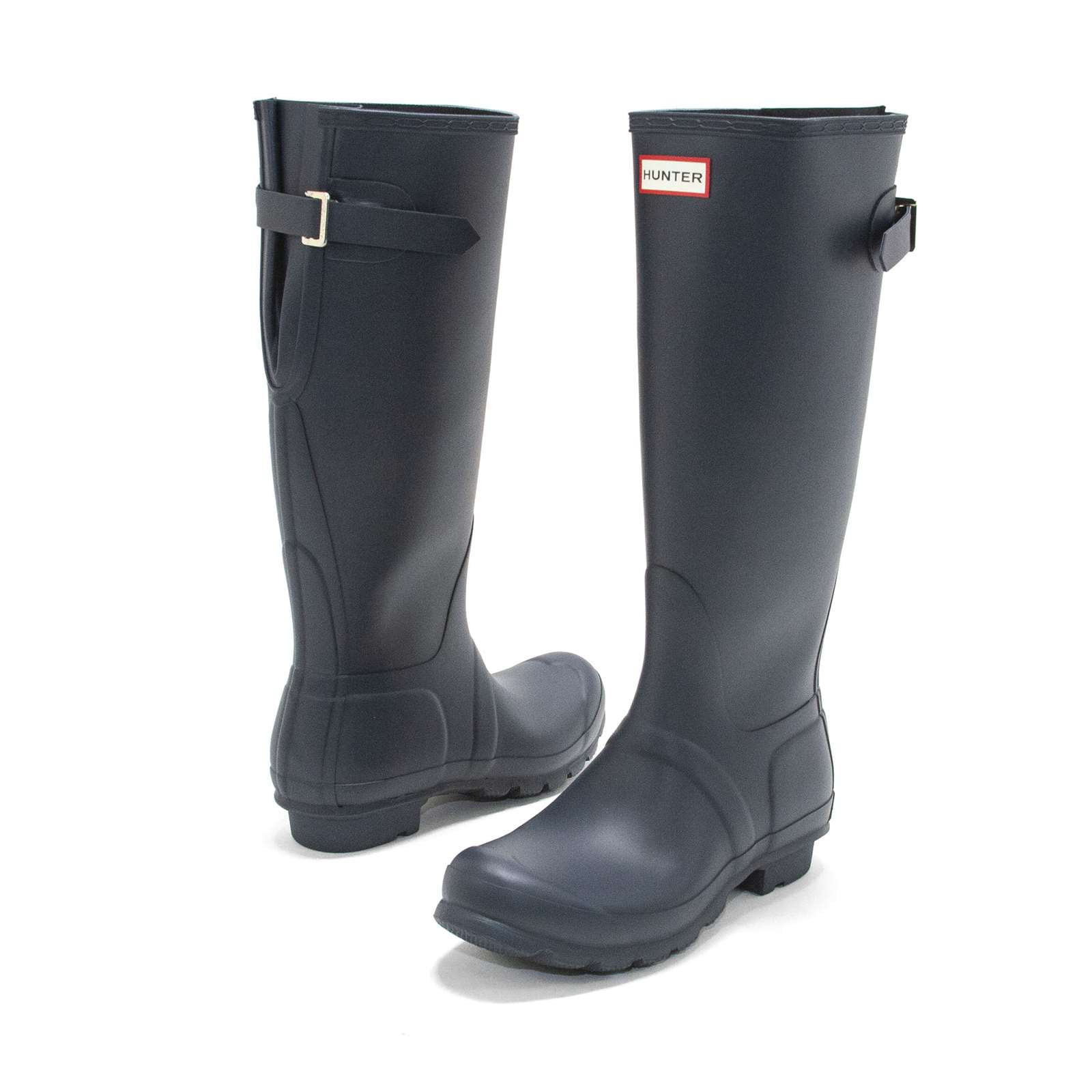 ★Hunter★(W) OG Tall Back Adjustable Boots★Navy Hunter Women's Original Tall Back Adjustable Rain Boots