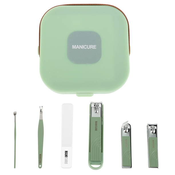 1 juego de cortaúñas portátil grande, antisalpicaduras, kit para cortar uñas para hombres y mujeres, apto para uso doméstico y de viaje