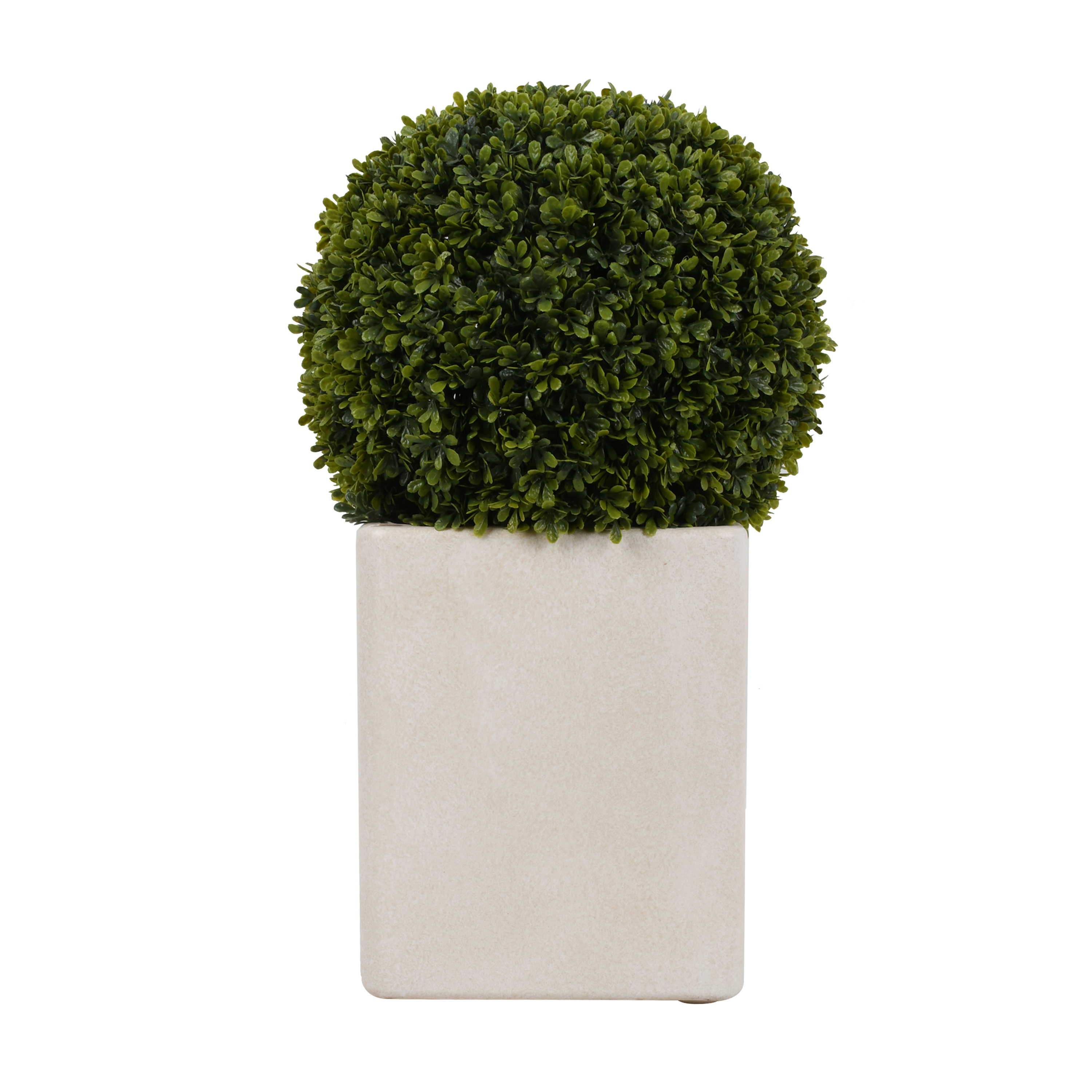 Better Homes & Gardens Outdoor Round 20"H Artificial Topiary Décor with Battery Powered Warm White LED Lights Eyebright - image 2 of 8