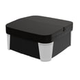 thumbnail image 3 of AquaRest DayDream Ensemble 3500S 6-Person 35-Jet Plug and Play Hot Tub with 2 LED Waterfalls, Step with Handrail and Cover with Lifter, Whitestone/Black, 3 of 5