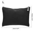 thumbnail image 4 of Travel Makeup Bag Makeup Brush Holder Cosmetics Storage Bag Portable Light Black PU Leather L Size, 4 of 7