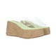 thumbnail image 1 of Sandalia de Plataforma con Yute Y Mica Transparente Verde Platonia  LULU-01-VERDE, 1 of 8
