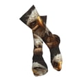 thumbnail image 4 of Pofeuu Funny Bald Eagle Print Stockings, Adult Running Hiking Socks for Youth and Adult-One Size, 4 of 8