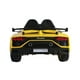 12V Lamborghini Aventador SVG Sport 1 Place Tour sur la Voiture (Jaune) – image 4 sur 5