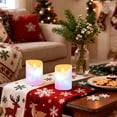 thumbnail image 5 of 2 PCS Tilted Flameless Candles Flickering LED Lights Battery Operated Candles with Remote Timers for Holiday Decor Rainbow Gradient Stars, 5 of 8