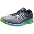 thumbnail image 2 of Saucony Women's Triumph Iso 2 Grey / Blue Slime Ankle-High Mesh Running Shoe - 11M, 2 of 4