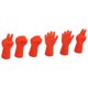 thumbnail image 3 of 24 Pcs Knitting Needle Stoppers Rubber Stone Paper Scissors Knitting Needle Caps for Knitting Crafts Quilting DIY, 3 of 3