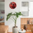 thumbnail image 5 of Red Beetle Dot Wall Clock 10 Inch Silent Non Ticking Round Clock Decoration for Living Room Kitchen Bedroom Bathroom Office Classroom, 5 of 9