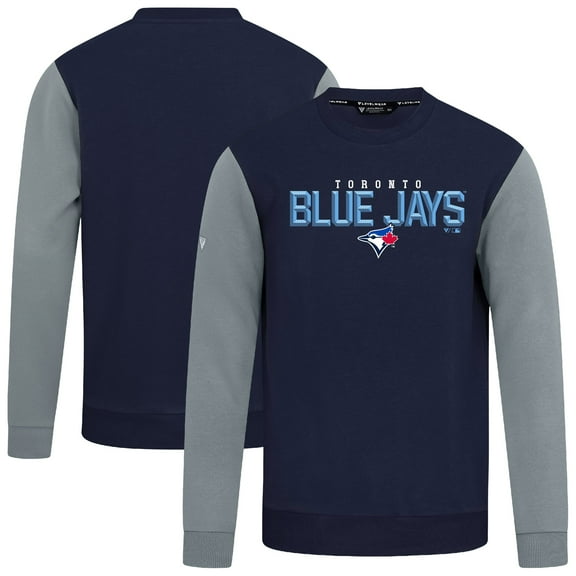 Men's Levelwear Navy Toronto Blue Jays Throwback Ultimate Carve Sweatshirt