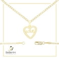 thumbnail image 7 of BEBERLINI Women Heart CZ Pendant Necklace Set 14K Gold Filled Cuban Chain Jewelry 24", 7 of 7