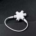 thumbnail image 4 of 1 to 5 Headphone Splitter 5-Way Snowflake Shape Audio Splitter 3.5mm Jack Plug (White), 4 of 7
