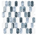 thumbnail image 1 of Papel pintado 3D de 12 x 12 pulgadas, azulejos resistentes al calor y al agua, pegatinas de pared extraíbles autoadhesivas en el baño de la cocina, 10 hojas, diseño de mármol, 1 of 4