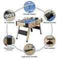 thumbnail image 3 of Emorefun 54 Inch Foosball Table Full Size Soccer Table For Kids/Adult Indoor Game Sport, 3 of 5
