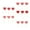 Type A, variant on MOMOJIA Valentines Day Paper Craft Decorations 15 Cards Stick Adhesive Dots Vase Set