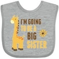 thumbnail image 3 of Inktastic I'm Going to Be a Big Sister Giraffe Girls Baby Bib, 3 of 4