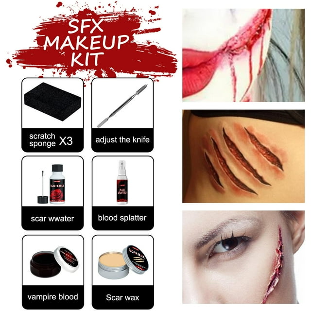 Maquillaje profesional de efectos especiales de Halloween, cera pintada para vestir cicatrices para festival de disfraces Colco maquillaje de halloween