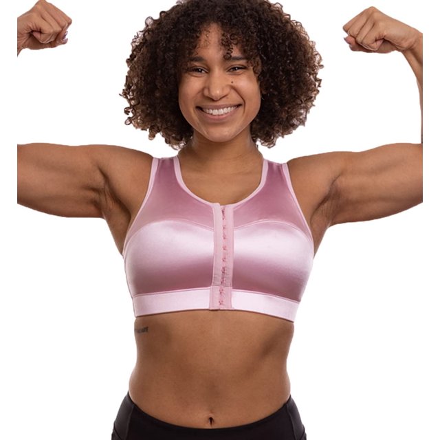 ENELL Sujetador deportivo de alto impacto y cobertura total para mujer (100) (US Numeric 1 Regular Regular Hope Pink)