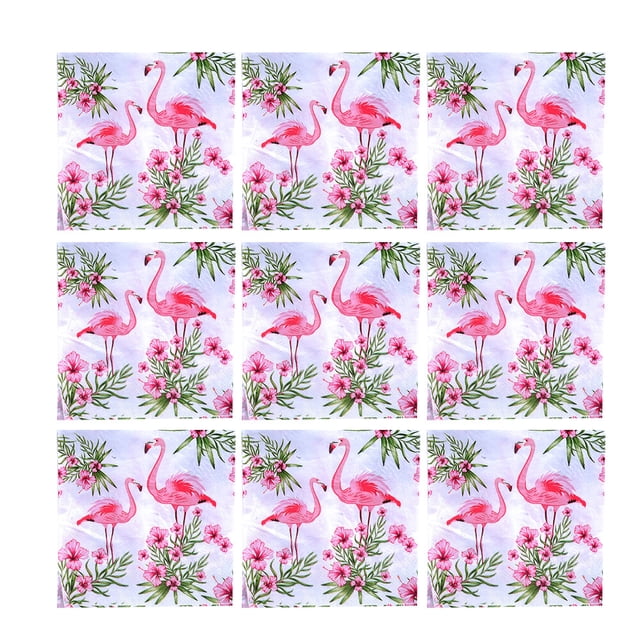 EeaseMX 40 servilletas con estampado de flamencos, papel de seda único, servilletas útiles para fiestas, banquetes y uso diario.