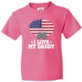 thumbnail image 3 of Inktastic I Love My Daddy Military Son Daughter Youth T-Shirt, 3 of 5