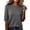 Dark Gray, variant on Womens Half Sleeve Tops for Women Knitted Solid Color Crew Neck Shirts Lightweight Soft Casual Blouses
