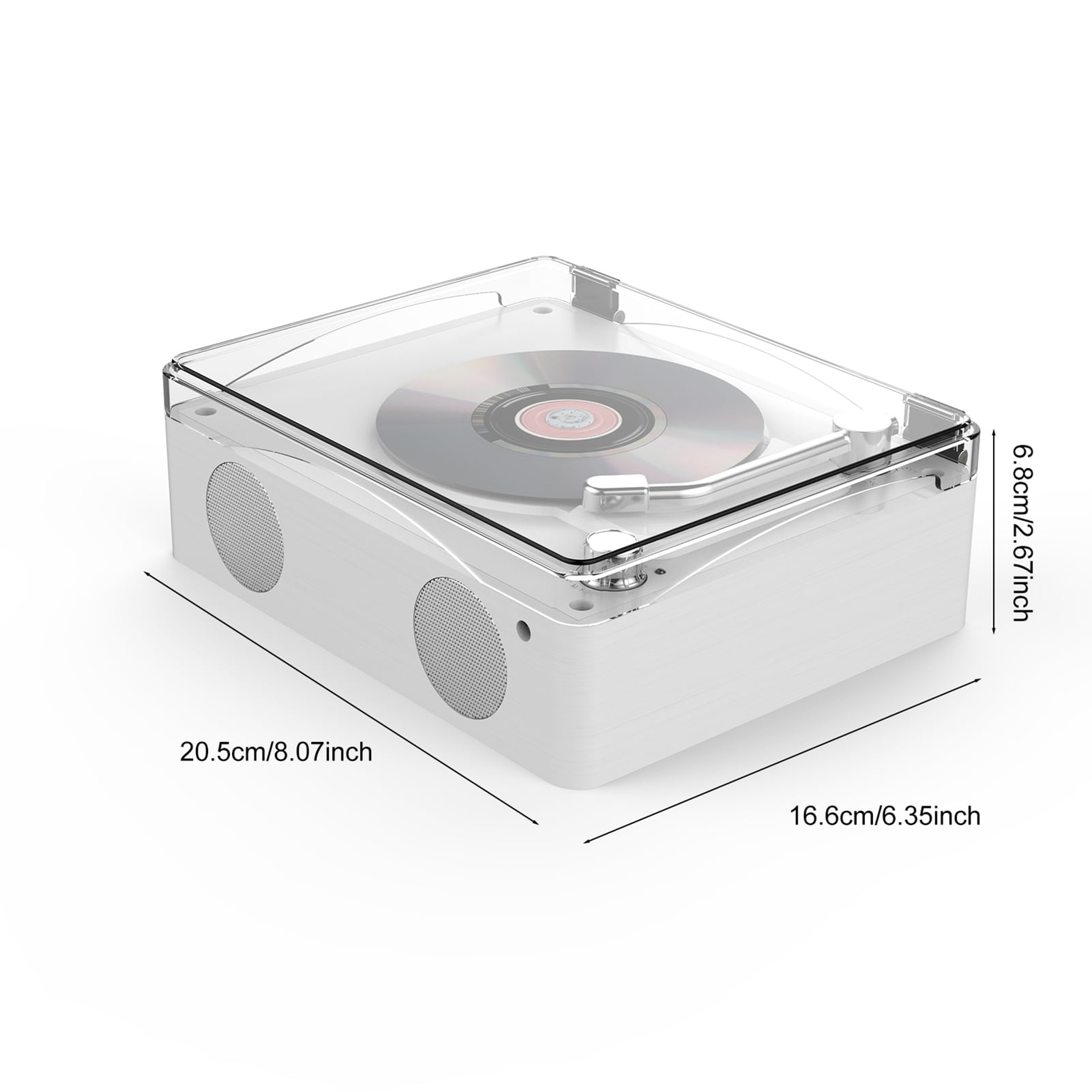 Cd Retro CD Player Multi Functional Music Player Rechargeable Home Speakers With Remote Control Volume Knob U Disk Playback With Headphone Jack