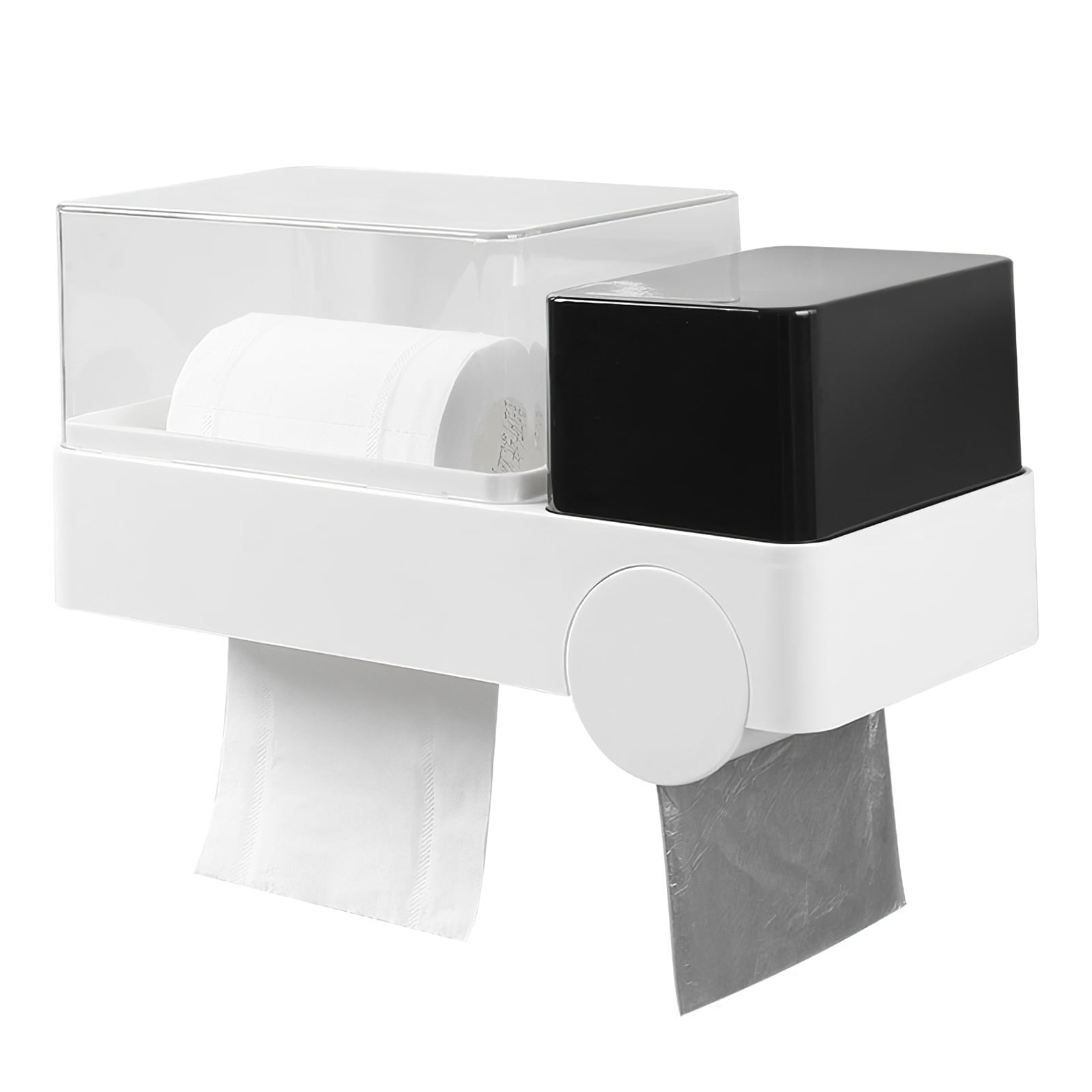 Wall Mounted Bathroom Paper Holder Roll Tissue Box Toilet Stand Holder Case 