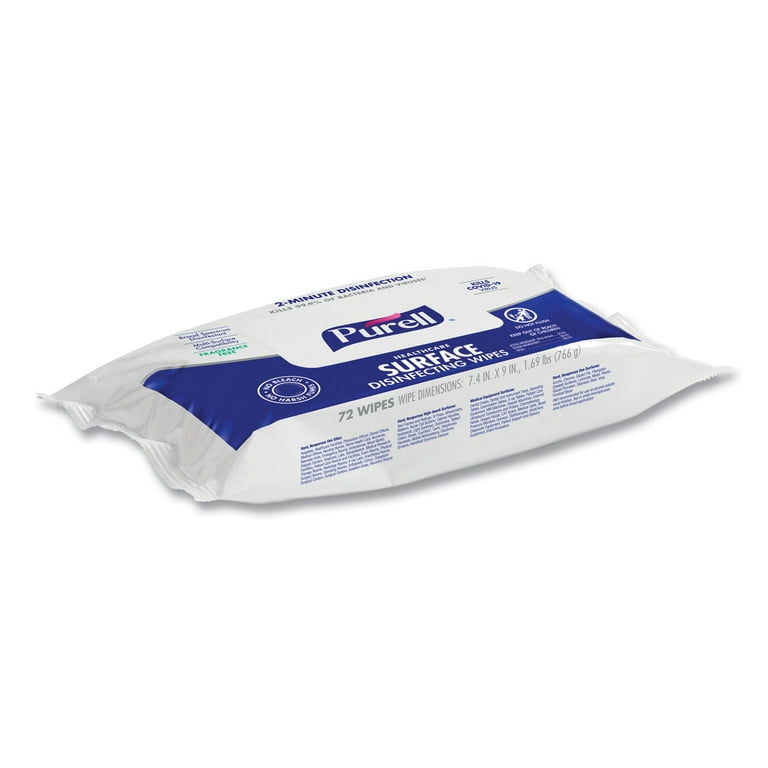 Healthcare Surface Disinfecting Wipes, 1-Ply, 7 Healthcare Surface Disinfecting Wipes, 1-Ply, 7