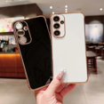 thumbnail image 3 of For Samsung Galaxy S25 Case Electroplated Frame TPU Soft Phone Cover - Black, 3 of 5