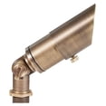 thumbnail image 3 of Cast Brass 12V Mini Outdoor Spotlight (Bronze) with 2W 175 Lumen 2700K Warm White MR8 LED Bulb for Low Voltage Landscape Lighting of House, Yard, Trees, Bushes, Shrubs, Columns or Patio, 3 of 7